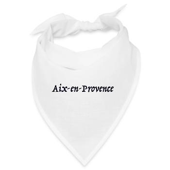 Aix-en-Provence France Frankreich - Bandana - Weiß - Vorne