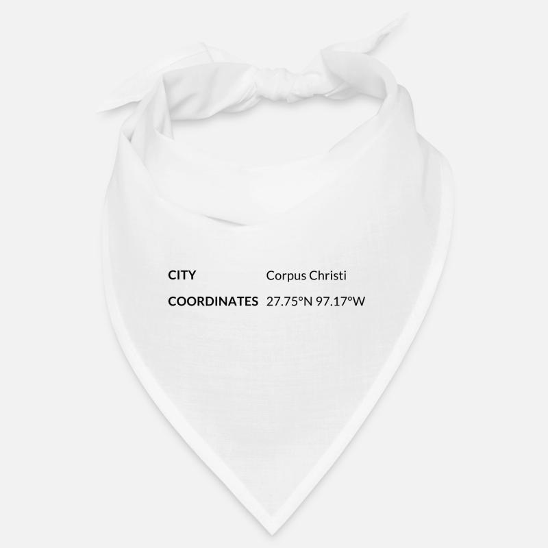 Corpus Christi, Texas, USA coordinates Bandana