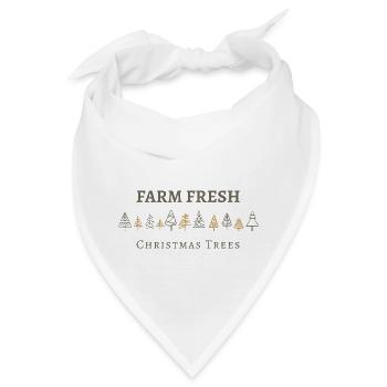 Farm Fresh Christmas trees, winter season - Bandana - Weiß - Vorne