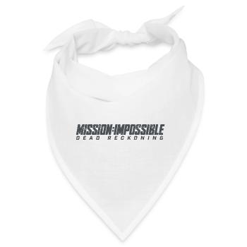 Mission Impossible Dead Reckoning Logo In Schwarz - Bandana - Weiß - Vorne