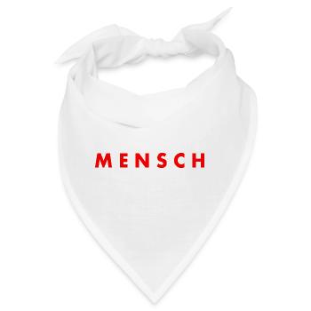 Mensch - Bandana - Weiß - Vorne