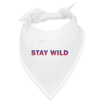 Wilde Naturlandschaft mit Neonfarben - Bandana - Weiß - Vorne