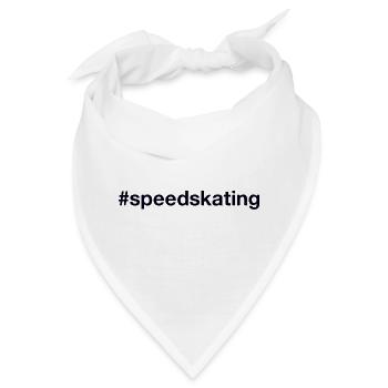 Speed skating Hashtag - Bandana - Weiß - Vorne