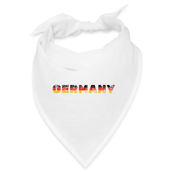 Deutschland T-Shirt Germany - Bandana - Weiß - Vorne