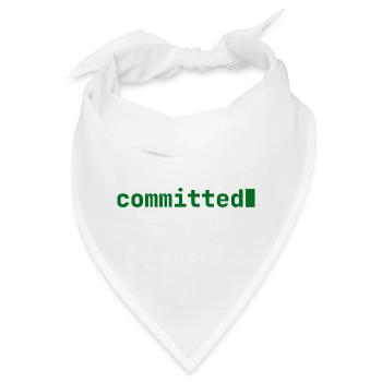 Feeling Committed | Developer mood | dark - Bandana - Weiß - Vorne