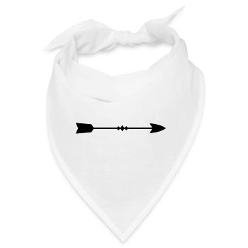 Pfeil - Bandana - Weiß - Vorne