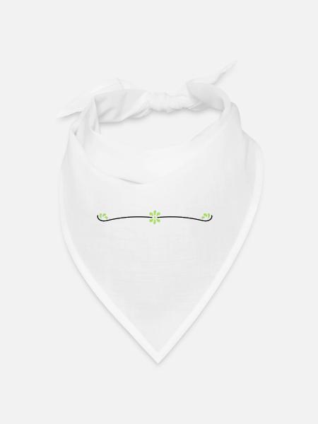 Vigne fleurie - Bandana - blanc - Devant