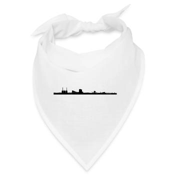 Hannover Skyline "Hannover Linden" - Bandana - Weiß - Vorne