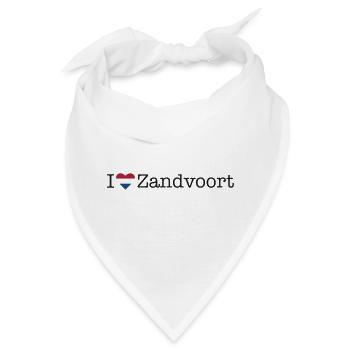 I love Zandvoort - Bandana - Weiß - Vorne