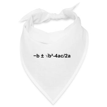 Quadratische Gleichung Mathematik Formel - Bandana - Weiß - Vorne