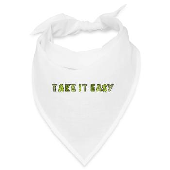 Take It Easy - Bandana - Weiß - Vorne