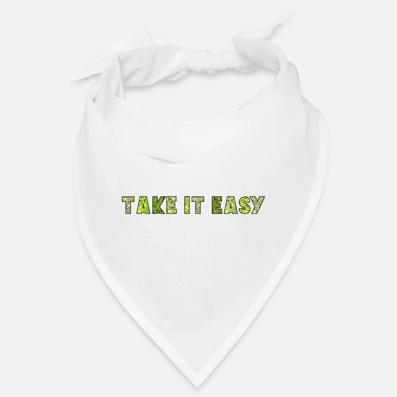 Take It Easy - Bandana - Weiß