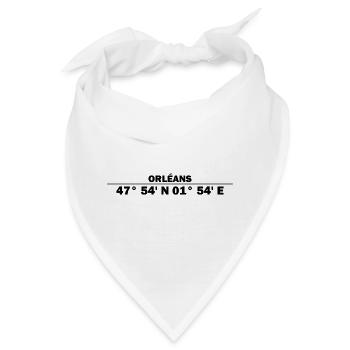 Orléans Koordinaten - Bandana - Weiß - Vorne