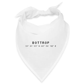 Bottrop Koordinaten - Bandana - Weiß - Vorne