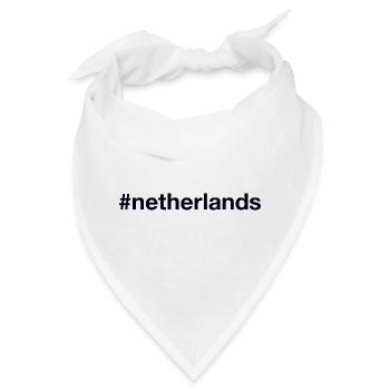 NETHERLANDS Hashtag Niederlande - Bandana - Weiß - Vorne