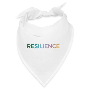 Resilienz Gradient Typo - Bandana - Weiß - Vorne