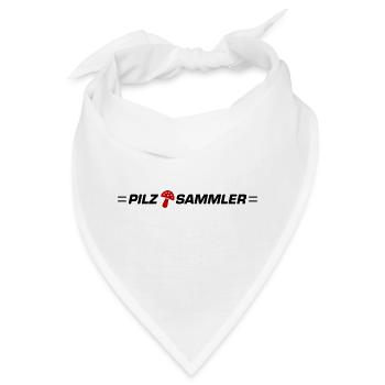 Pilz Sammler - Bandana - Weiß - Vorne