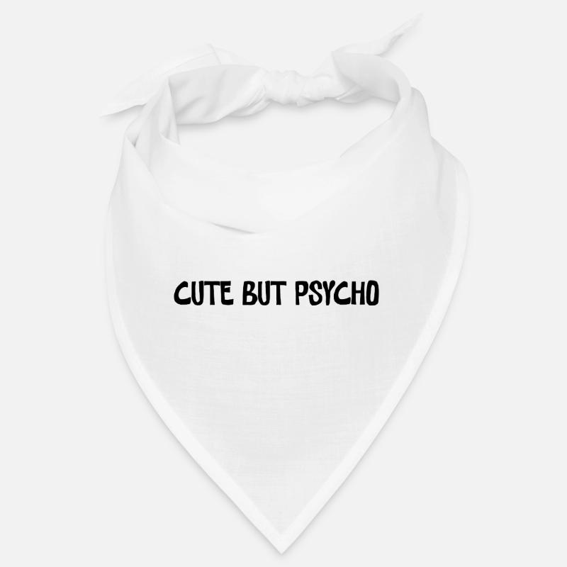 Cute But Psycho Minimal Statement Design Bandana