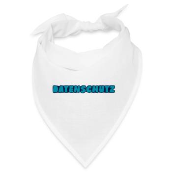 Datenschutz - Bandana - Weiß - Vorne