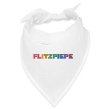Flitzpiepe Farbblock - Bandana - Weiß - Vorne