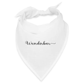 Wunderbar - Bandana - Weiß - Vorne