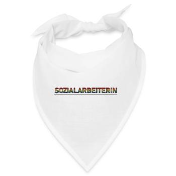 Sozialarbeiterin regenbogen verlauf - Bandana - Weiß - Vorne