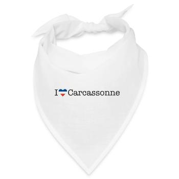 I love - Bandana - Weiß - Vorne