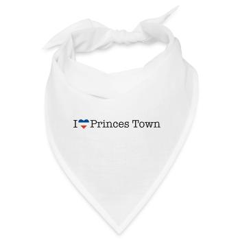 I love Princes Town - Bandana - Weiß - Vorne