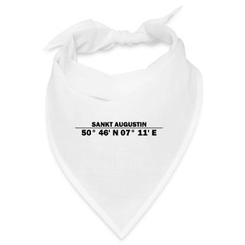 Sankt Augustin Koordinaten - Bandana - Weiß - Vorne