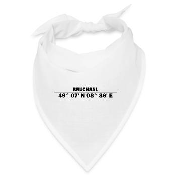 Bruchsal Koordinaten - Bandana - Weiß - Vorne