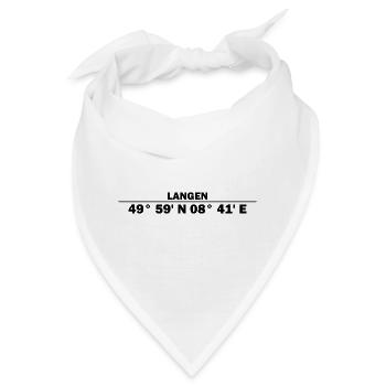 Langen Koordinaten - Bandana - Weiß - Vorne