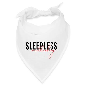 sleepless overthinking - Bandana - Weiß - Vorne