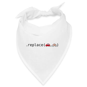 Autos durch Fahrräder ersetzen; Python-Edition - Bandana - Weiß - Vorne