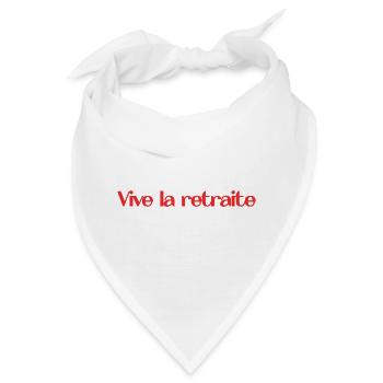 RUHESTAND. RUHESTAND. PENSIONIERT. RUHESTAND - Bandana - Weiß - Vorne