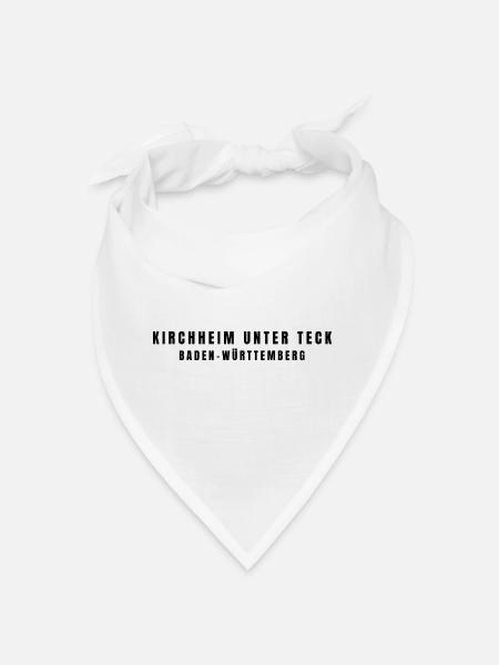 Kirchheim unter Teck, Baden-Württemberg - Bandana - white - Front