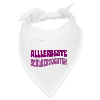 allerbeste schwiegertochter - Bandana - Weiß - Vorne