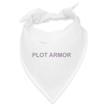 Lustige Sprüche über Plot Armor im Kino - Bandana - Weiß - Vorne