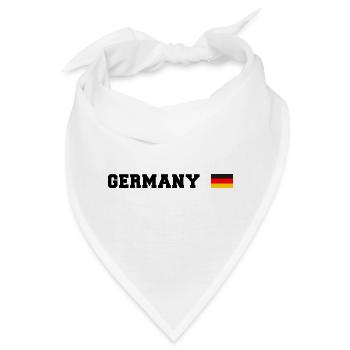 Deutschland T-Shirt Germany - Bandana - Weiß - Vorne