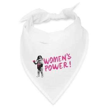 FRAUENPOWER! - Internationaler Frauentag - Bandana - Weiß - Vorne