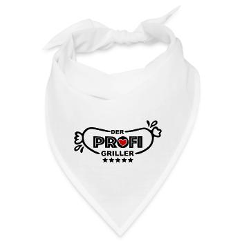 Profi Griller - Bandana - Weiß - Vorne