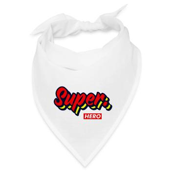 Super Hero - Bandana - Weiß - Vorne