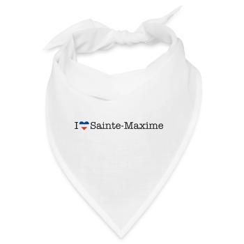 I love Sainte Maxime - Bandana - Weiß - Vorne