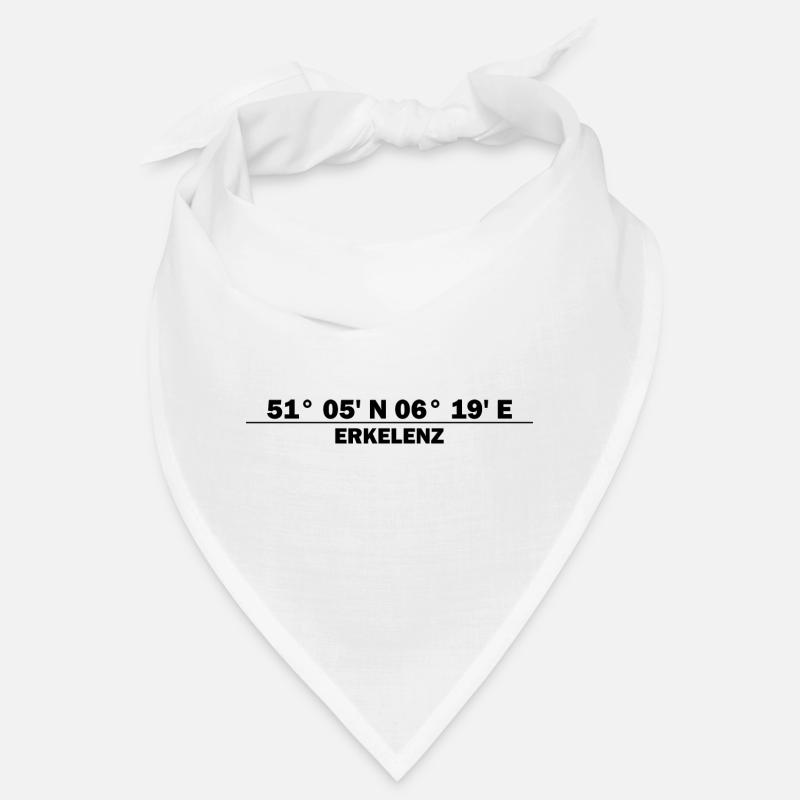 Erkelenz Koordinaten - Bandana - Weiß