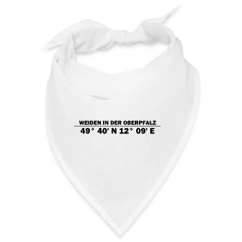 Weiden in der Oberpfalz Koordinaten - Bandana - Weiß - Vorne