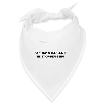Heist-op-den-Berg Koordinaten - Bandana - Weiß - Vorne
