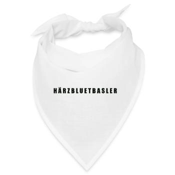 Härzbluetbasler Kanton Basel - Bandana - Weiß - Vorne