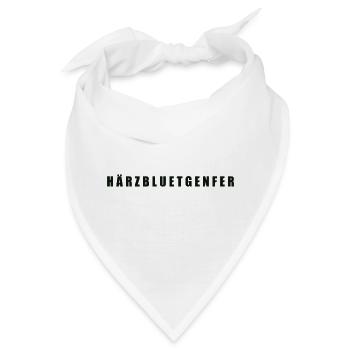 Härzbluetgenfer Kanton Genf - Bandana - Weiß - Vorne