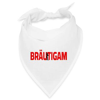 Bräutigam - Bandana - Weiß - Vorne