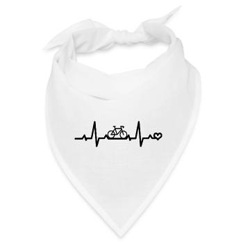Fahrrad EKG - Bandana - Weiß - Vorne