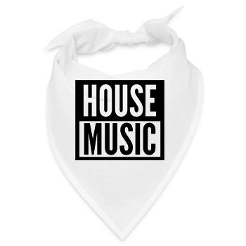 house music - Bandana - Weiß - Vorne